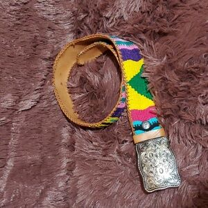 James Halbert Leather and Rayon Belt